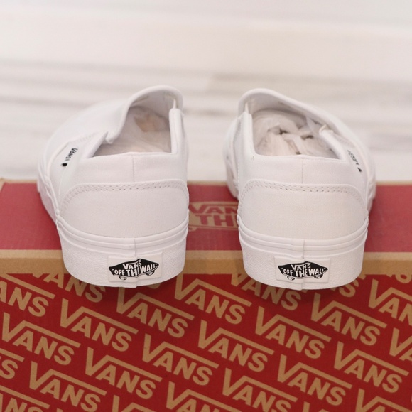 Vans Asher Slip On True White Womens 8 New in  Box - Picture 4 of 8